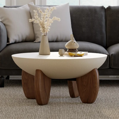 Tondo Cozy Set – Natural Wood Living Room Comfort