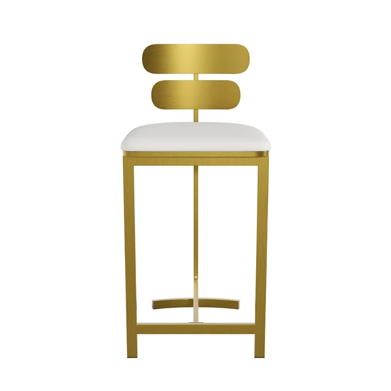 Lumière Dorée – Modern Stainless Steel Bar Stool