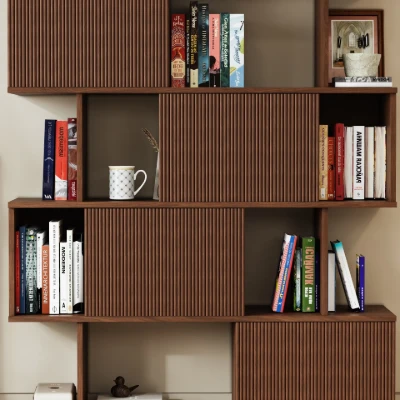 Ravine – Natural Wood Display Shelf with Modern Design