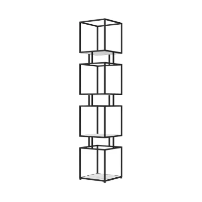 Lumière Display Shelf – Black Metal Frame with Minimal Design.