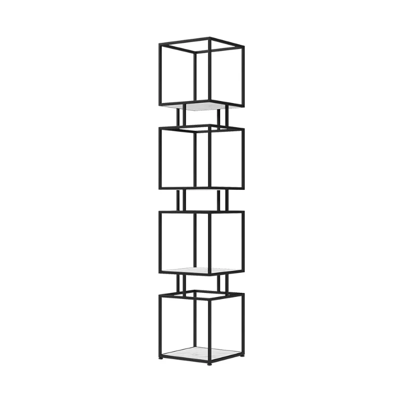 Lumière Display Shelf – Black Metal Frame with Minimal Design.
