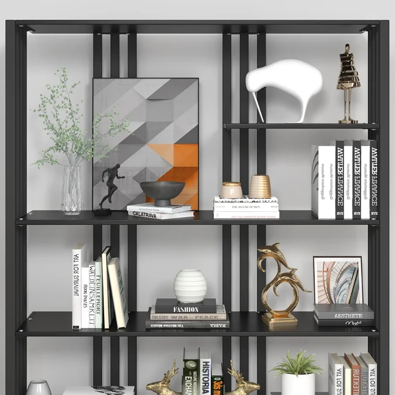Montréal Display Shelf – Black Metal Frame with Open Design.