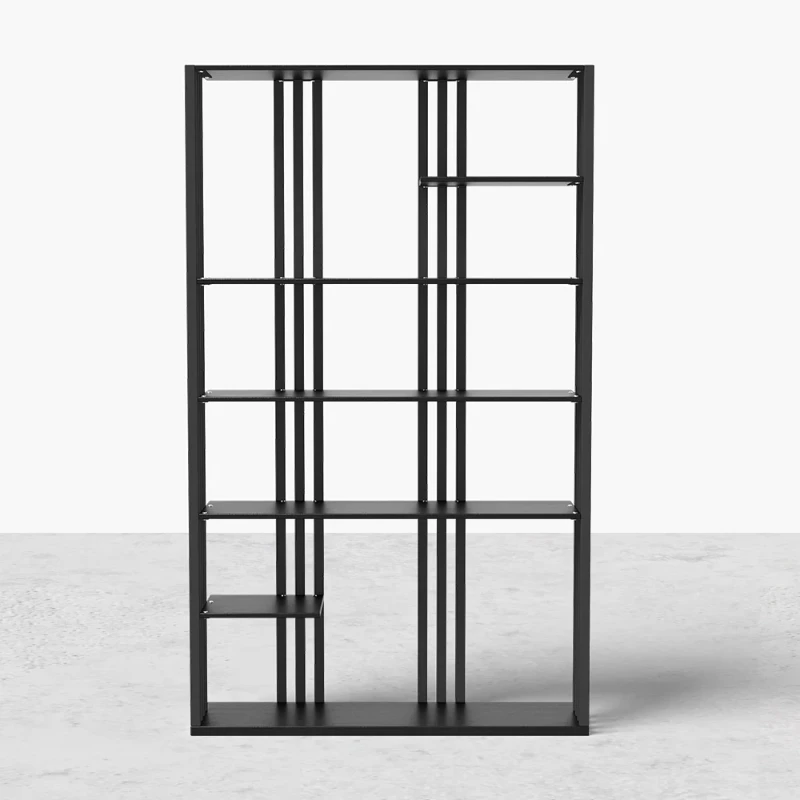 Montréal Display Shelf – Black Metal Frame with Open Design.