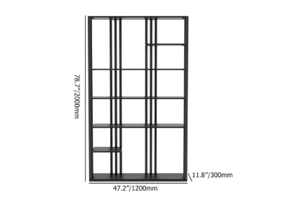 Montréal Display Shelf – Black Metal Frame with Open Design.