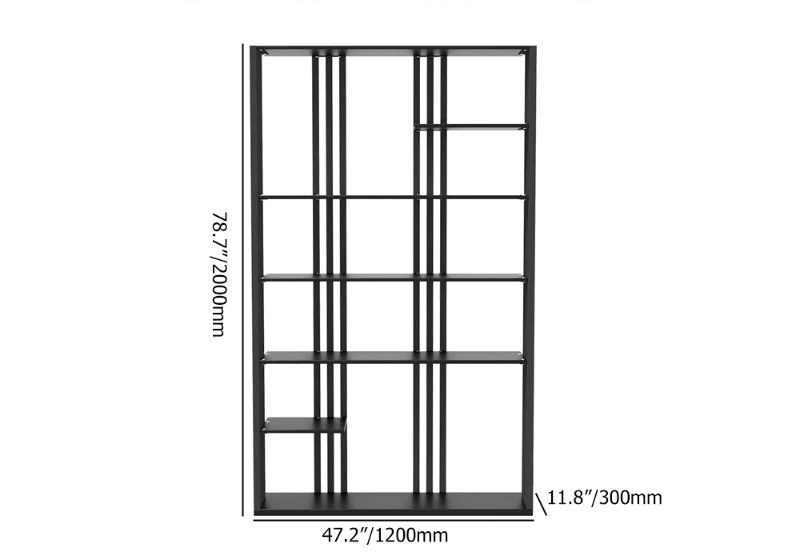 Montréal Display Shelf – Black Metal Frame with Open Design.