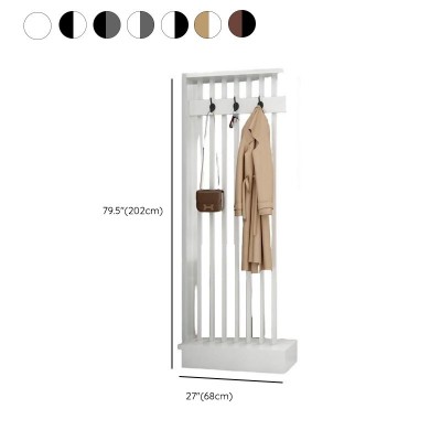 Rion – Wooden Room Divider with Modern Slatted Design and Hooks