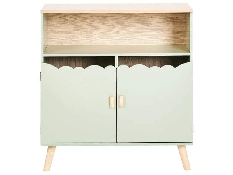 LuneBox Kids Natural wood Cabinet.
