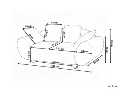 Amélie Sofa - Natural wood.