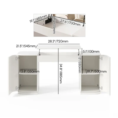 Avero - Natural Wood Lift-Top Desk
