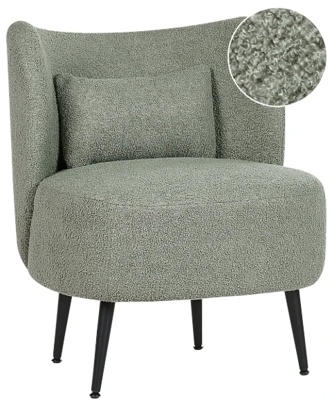 Milo – Elegant Armchair with Stainless Legs