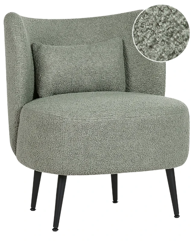 Milo – Elegant Armchair with Stainless Legs