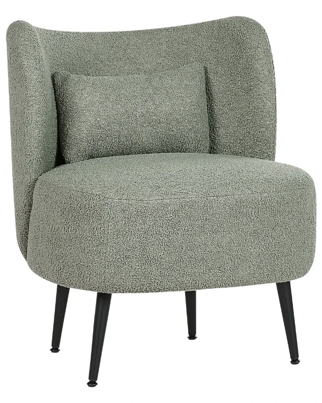 Milo – Elegant Armchair with Stainless Legs