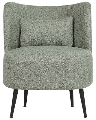 Milo – Elegant Armchair with Stainless Legs
