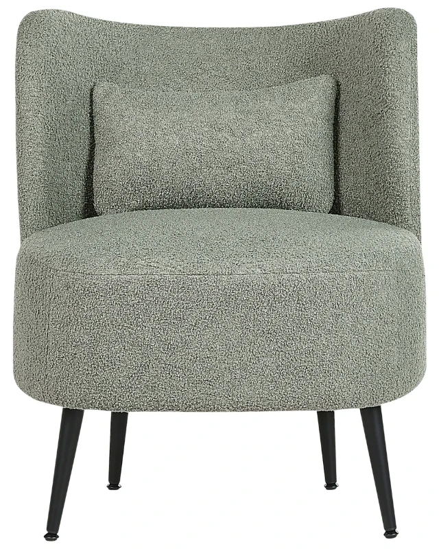 Milo – Elegant Armchair with Stainless Legs