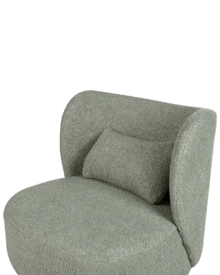 Milo – Elegant Armchair with Stainless Legs
