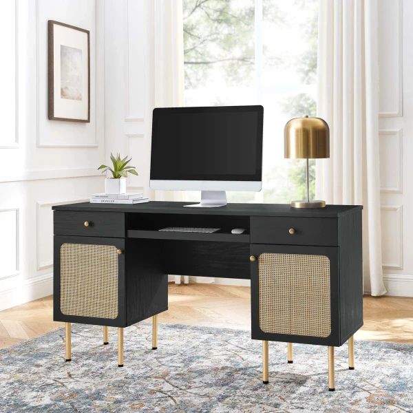 صورة Black Cane Desk
