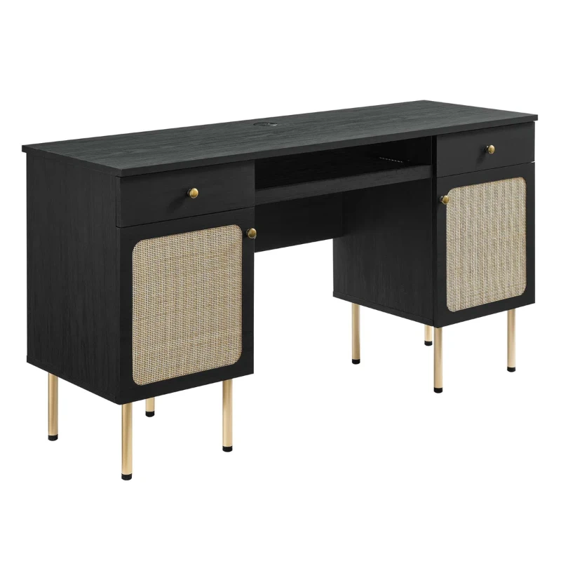 صورة Black Cane Desk