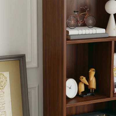 Modulo – Modern Divided Bookcase in Natural Wood
