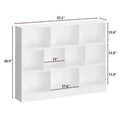 Binegar – Wide Natural Wood Display & Storage Unit