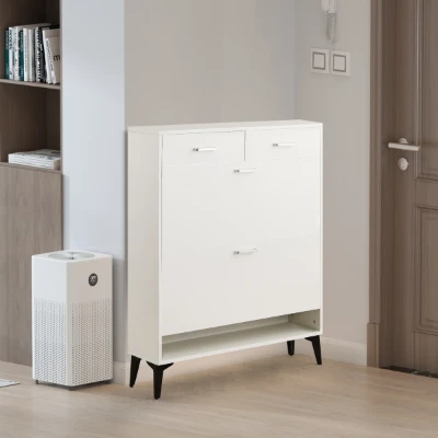 Élano - Modern Natural Wood Shoe Cabinet
