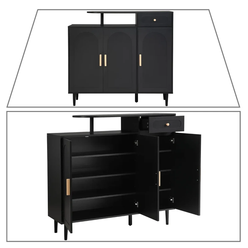Noirette – Luxury Modern Natural Wood Shoe Cabinet