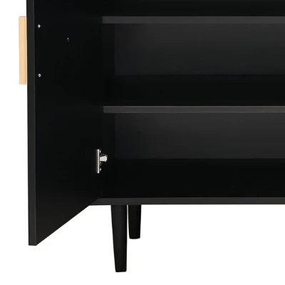 Noirette – Luxury Modern Natural Wood Shoe Cabinet