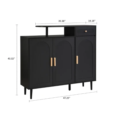 Noirette – Luxury Modern Natural Wood Shoe Cabinet