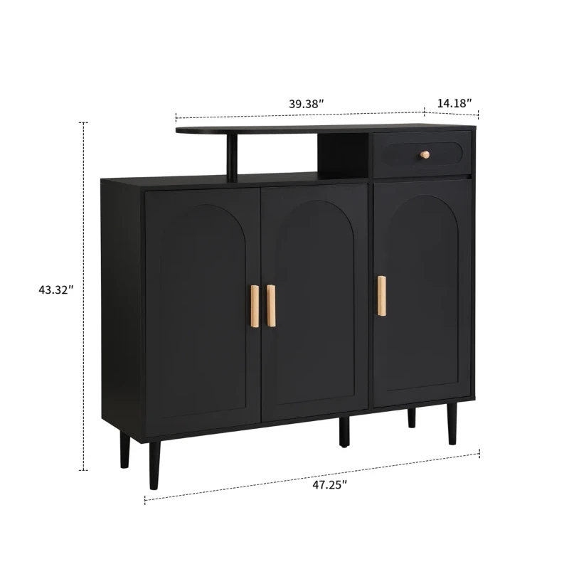 Noirette – Luxury Modern Natural Wood Shoe Cabinet