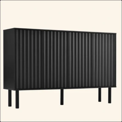 Flutéro – Luxury Modern Natural Wood Shoe Cabinet