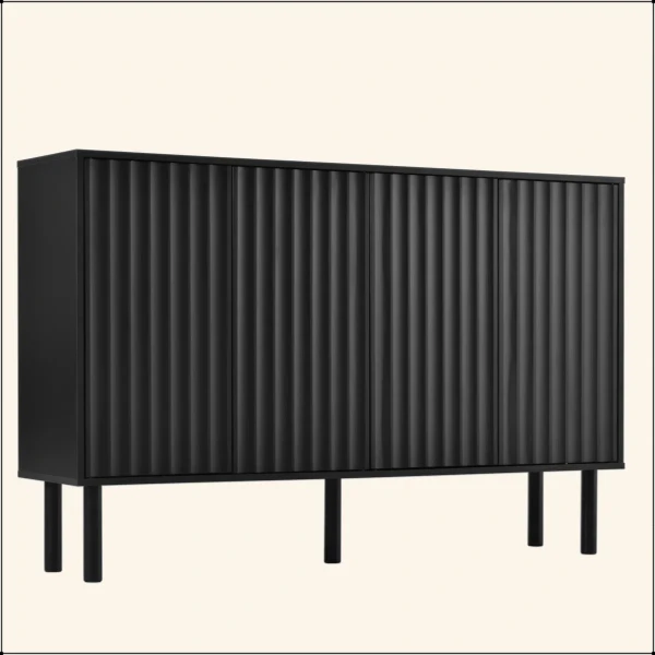 Flutéro – Luxury Modern Natural Wood Shoe Cabinet