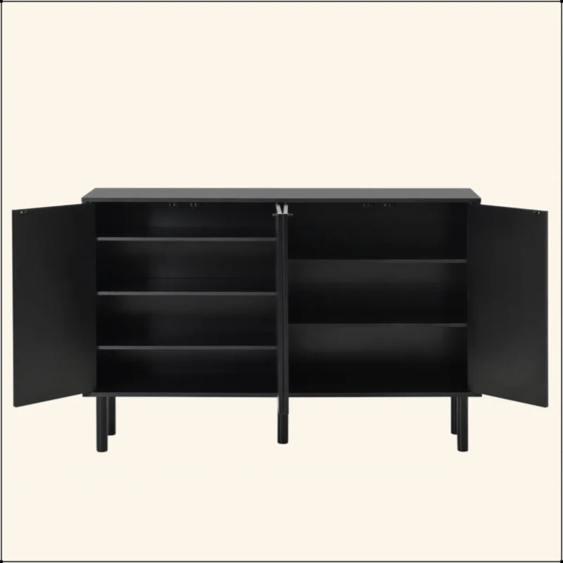 Flutéro – Luxury Modern Natural Wood Shoe Cabinet
