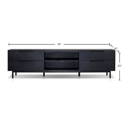 Avero – TV Stand with a Modern Minimal Design – Natural Wood