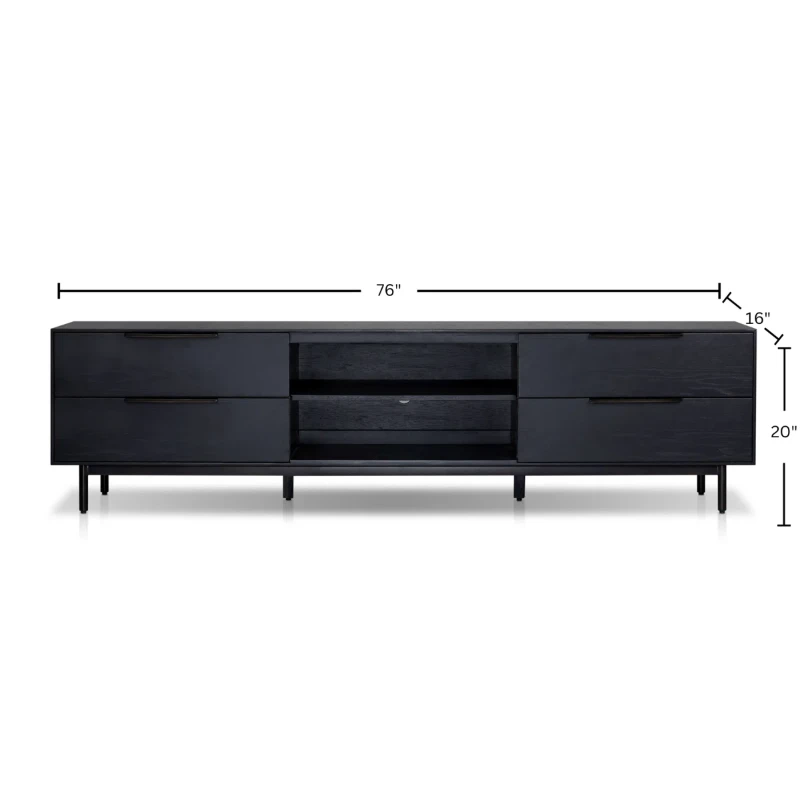 Avero – TV Stand with a Modern Minimal Design – Natural Wood