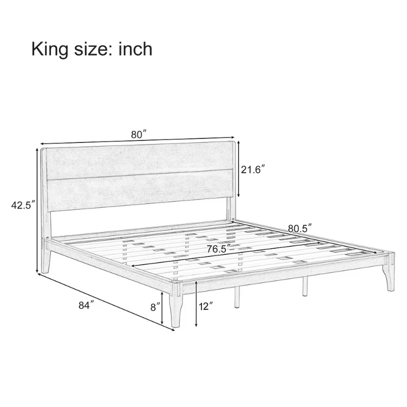 Arin – Minimalist Bed Design – Natural Wood