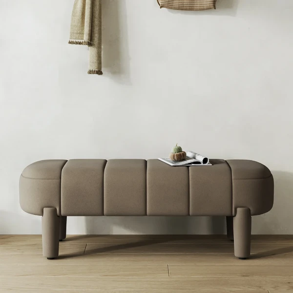Arden – Upholstered Bench with Soft Curved Design
