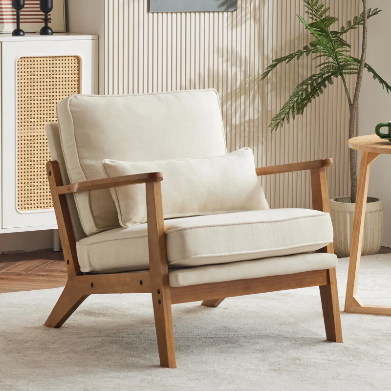 Picture of Tranquille Accent Chair - Natural Wood.