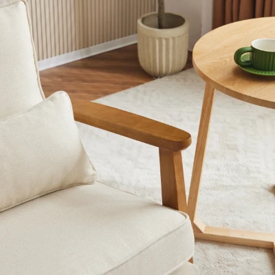 Picture of Tranquille Accent Chair - Natural Wood.