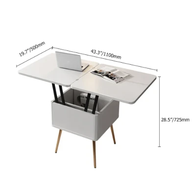 Lunaro – Coffee Table with Dual Lift-Top Surface | Natural Wood