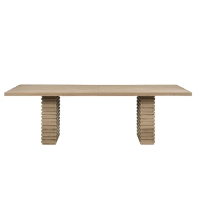 Elvara Dining Set – Natural Wood with Upholstered Chairs