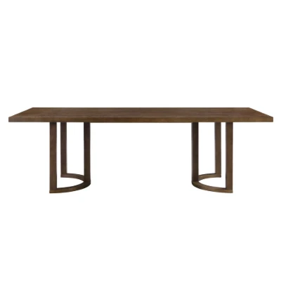 Noraya Dining Set – Natural Wood with Upholstered Chairs