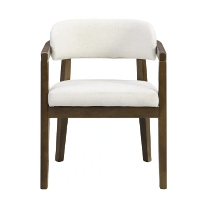 Noraya Dining Set – Natural Wood with Upholstered Chairs