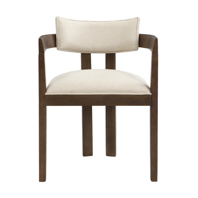 Aurex – Elegant Dining Set | Natural Wood with Golden Accents