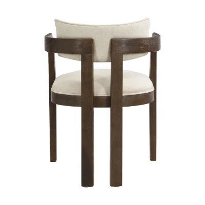 Aurex – Elegant Dining Set | Natural Wood with Golden Accents