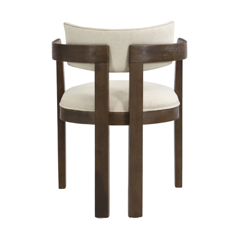 Aurex – Elegant Dining Set | Natural Wood with Golden Accents