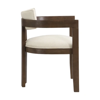 Aurex – Elegant Dining Set | Natural Wood with Golden Accents