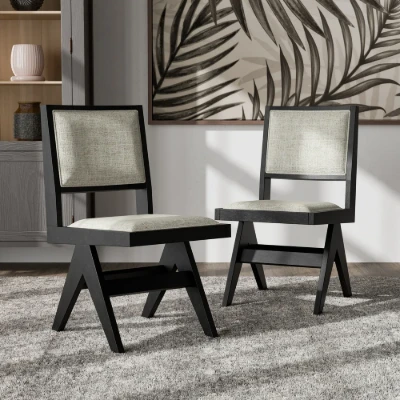 Livano Dining Set – Natural Wood Table with Metal Legs