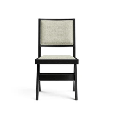 Livano Dining Set – Natural Wood Table with Metal Legs