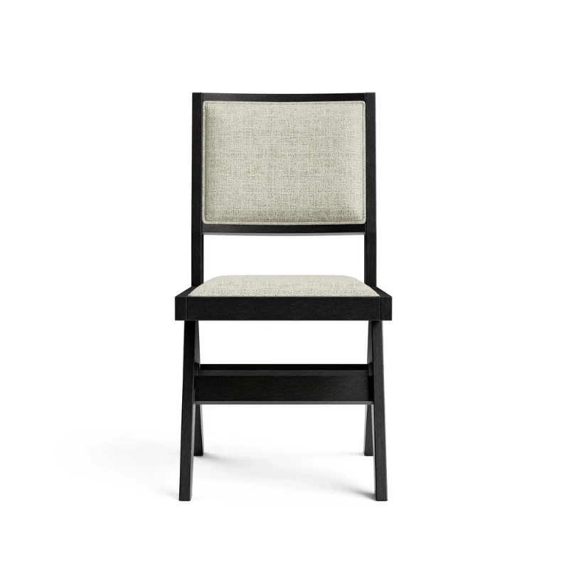 Livano Dining Set – Natural Wood Table with Metal Legs