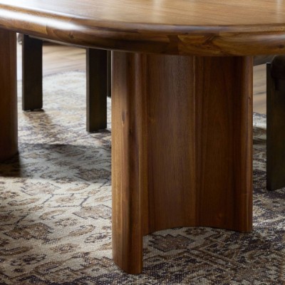 Orinda Dining Table – Oval Natural Wood Modern Design