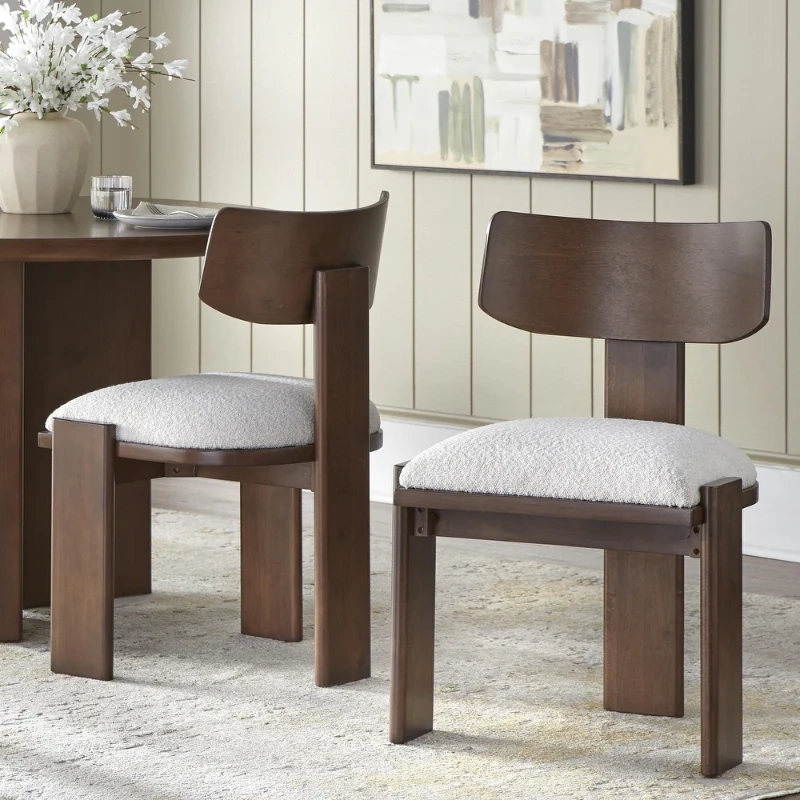 Calma Round Dining Set – Natural Wood
